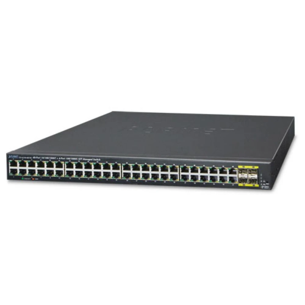 Коммутатор Planet GS-4210-48T4S 1000 Base-TX (1000 мбит/с), 4 SFP порта