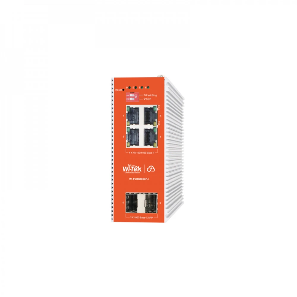 Коммутатор Wi-Tek WI-PCMS306GF-I 1000 Base-T (1000 мбит/с), 2 SFP порта