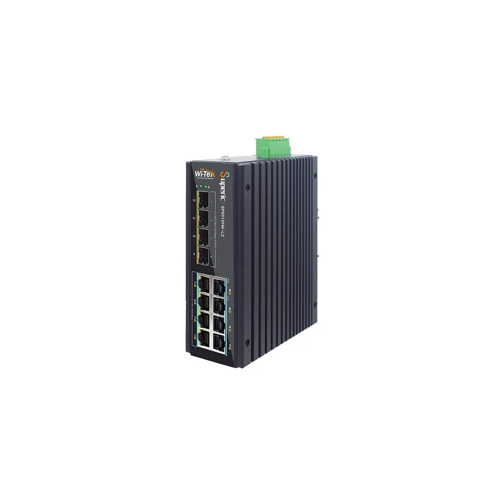 Коммутатор Wi-Tek SP5012FM-L2 1000 Base-T (1000 мбит/с), 4 SFP порта