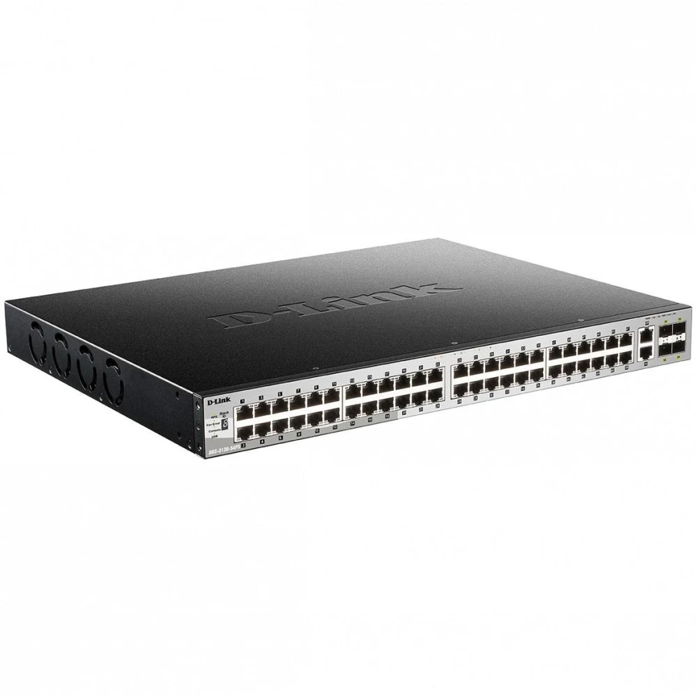 Коммутатор D-link DGS-3130-54PS/BY/B2A 1000 Base-T (1000 мбит/с), 4 SFP порта