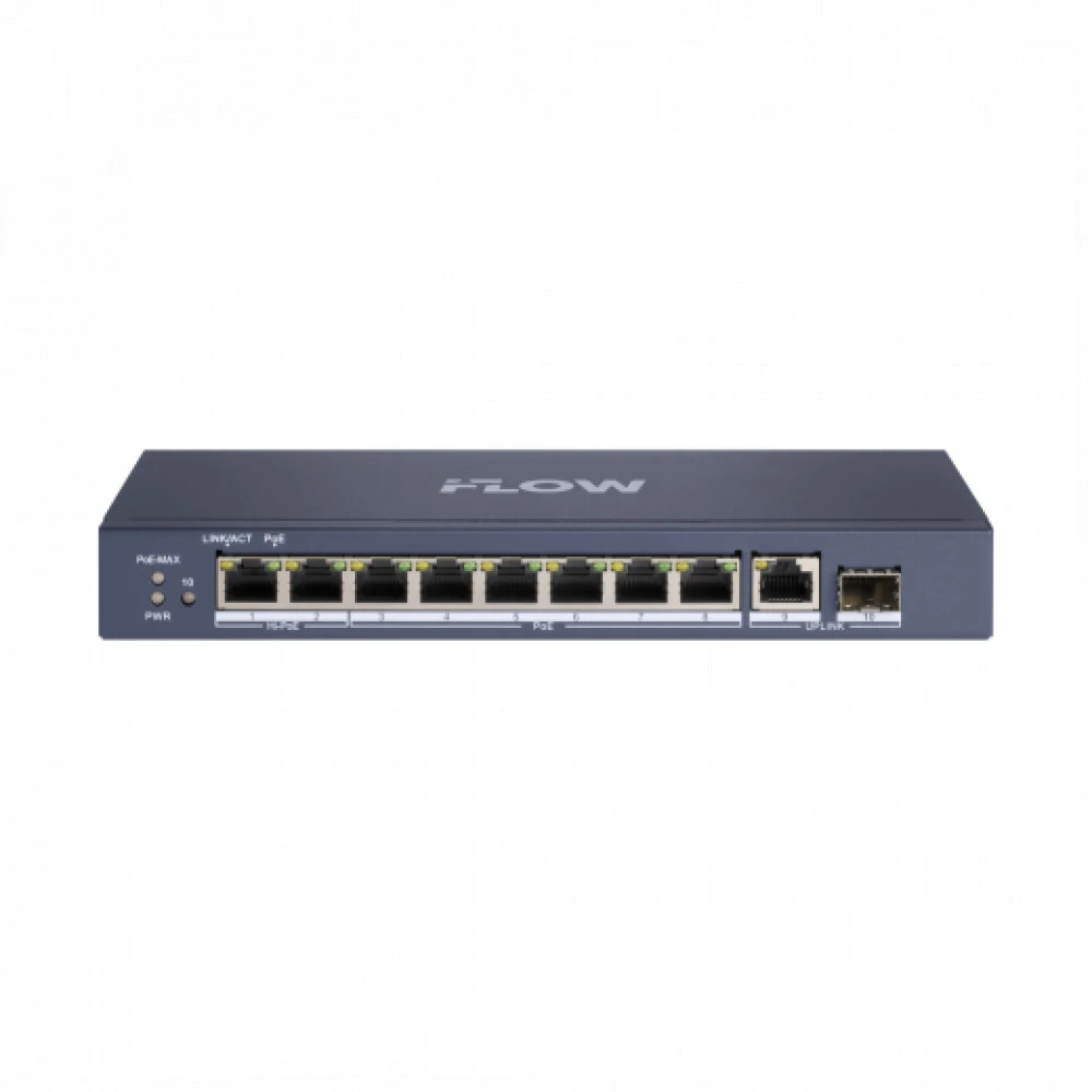 Коммутатор iFlow F-SW-EU610HPOE-V 301803775 1000 Base-T (1000 мбит/с), 1 SFP порт