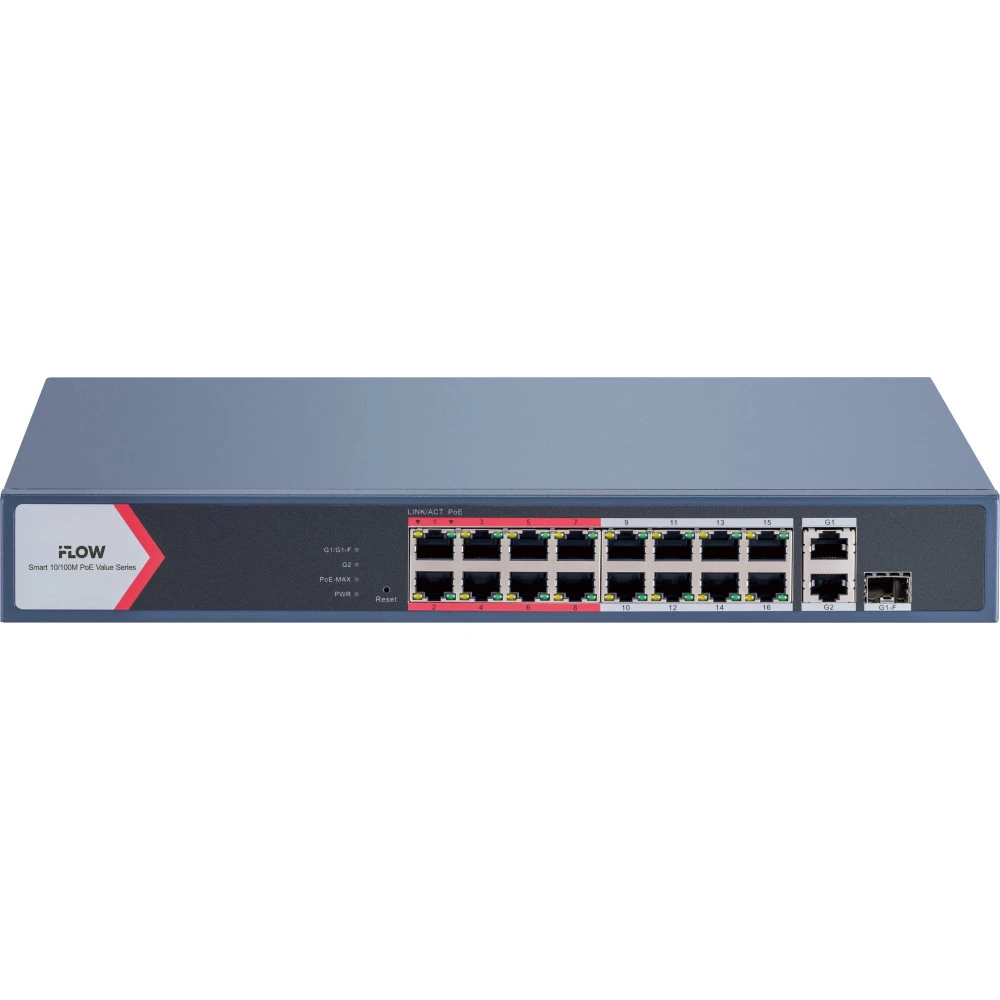 Коммутатор iFlow F-SW-EM418POE-VM/L 301803336 100 Base-T (100 мбит/с), 1 SFP порт
