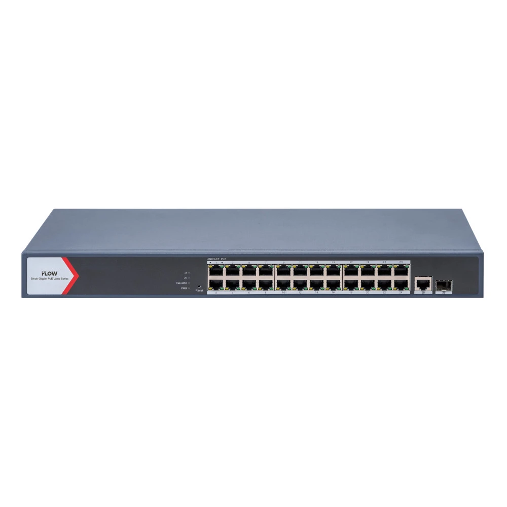 Коммутатор iFlow F-SW-EM626POE-VM 301803345 1000 Base-T (1000 мбит/с), 1 SFP порт