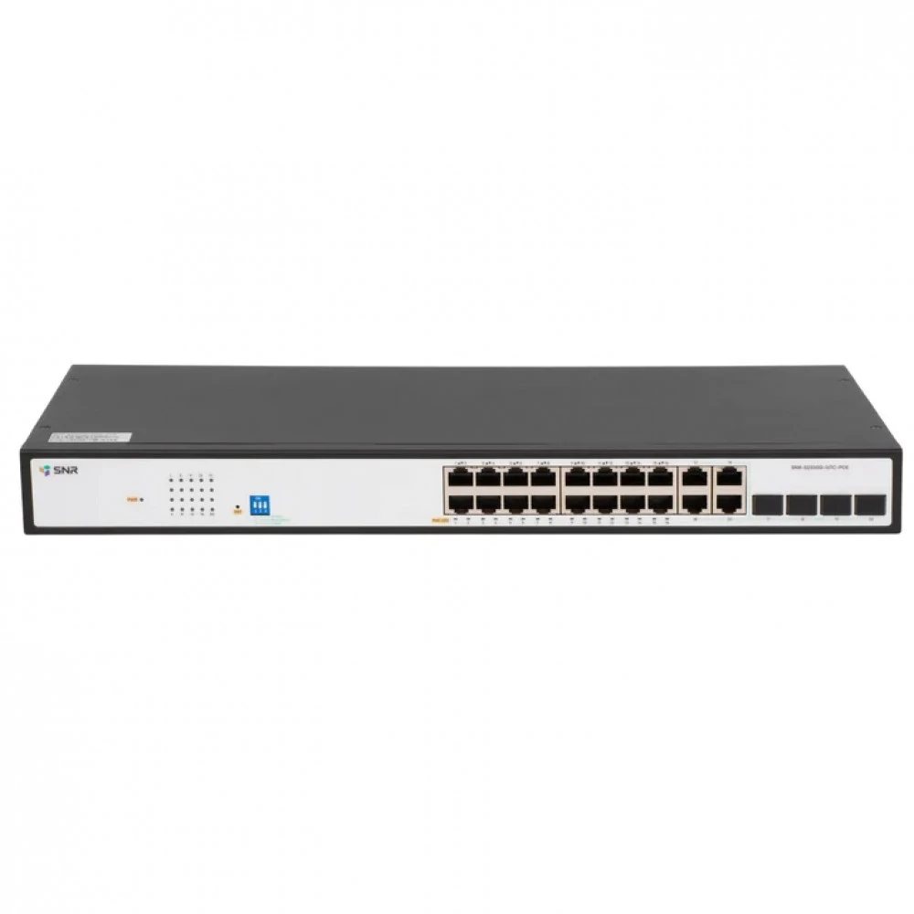 Коммутатор SNR S2300G-16TC-POE SNR-S2300G-16TC-POE 1000 Base-T (1000 мбит/с), 4 SFP порта