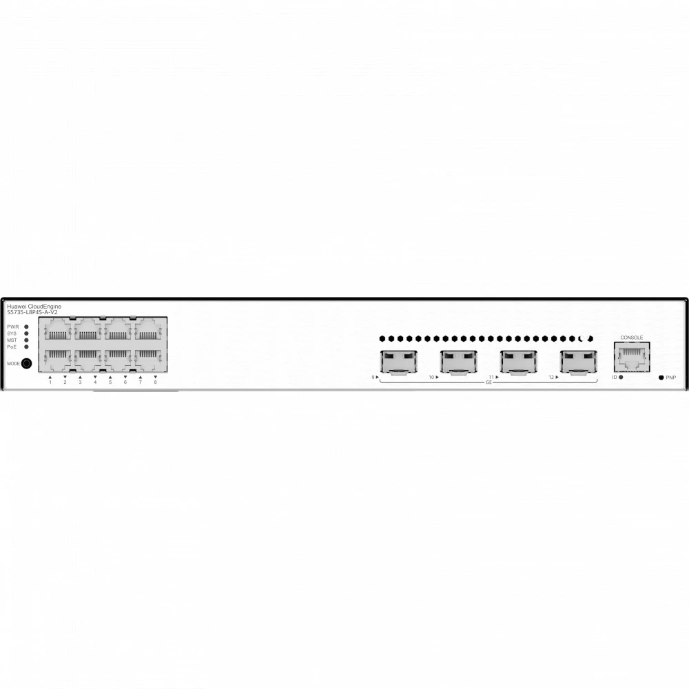 Коммутатор Huawei S5735-L8P4S-A-V2 1000 Base-T (1000 мбит/с), 4 SFP порта