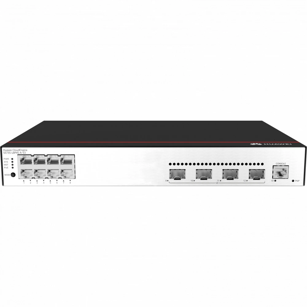 Коммутатор Huawei S5735-L8P4S-A-V2 1000 Base-T (1000 мбит/с), 4 SFP порта