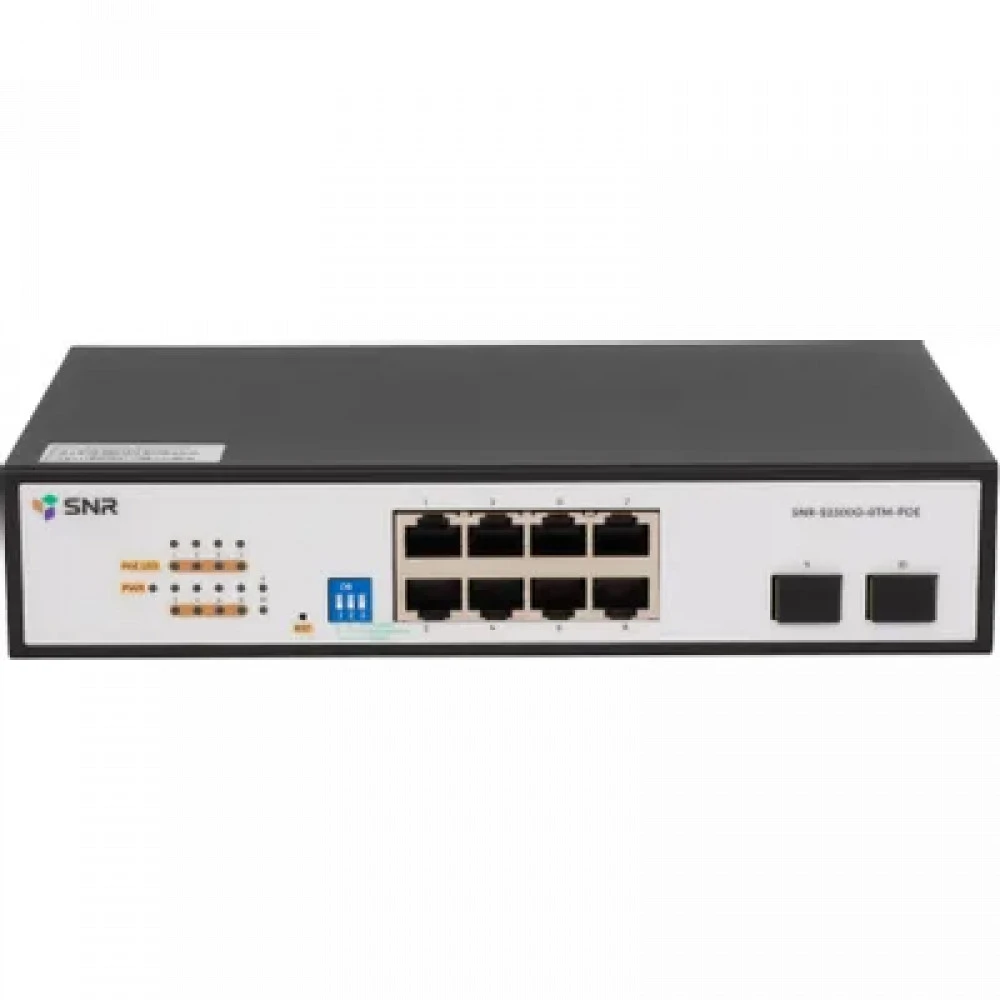 Коммутатор SNR SNR-S2300G-8TM 1000 Base-T (1000 мбит/с), 2 SFP порта