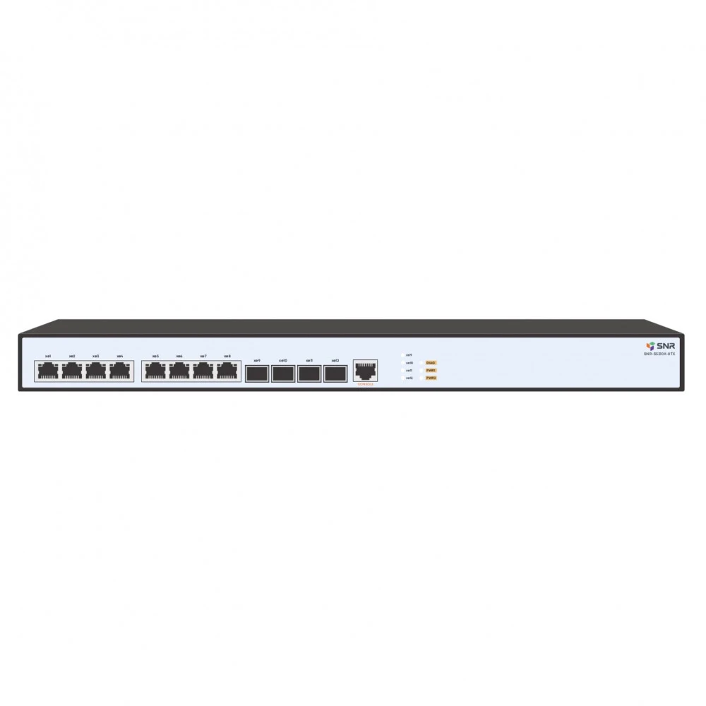 Коммутатор SNR S5310X-8TX SNR-S5310X-8TX 10 GBase-T (10000 мбит/с), 4 SFP порта