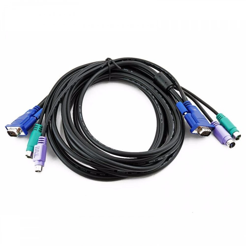 Аксессуар для сетевого оборудования D-link комплект кабелей для KVM, 4,5 м DKVM-CB5 Кабель