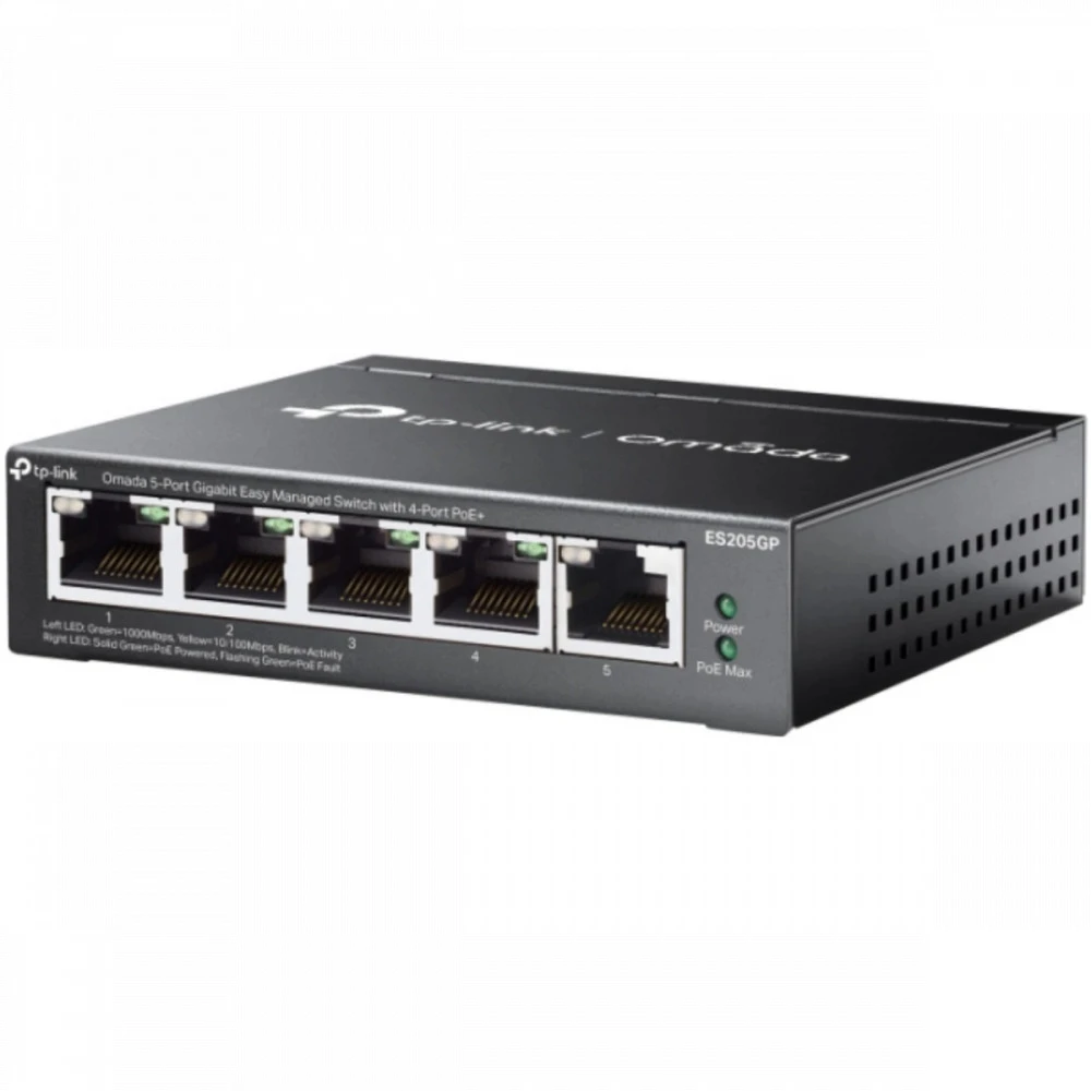 Коммутатор TP-Link Omada ES205GP 1000 Base-T (1000 мбит/с)