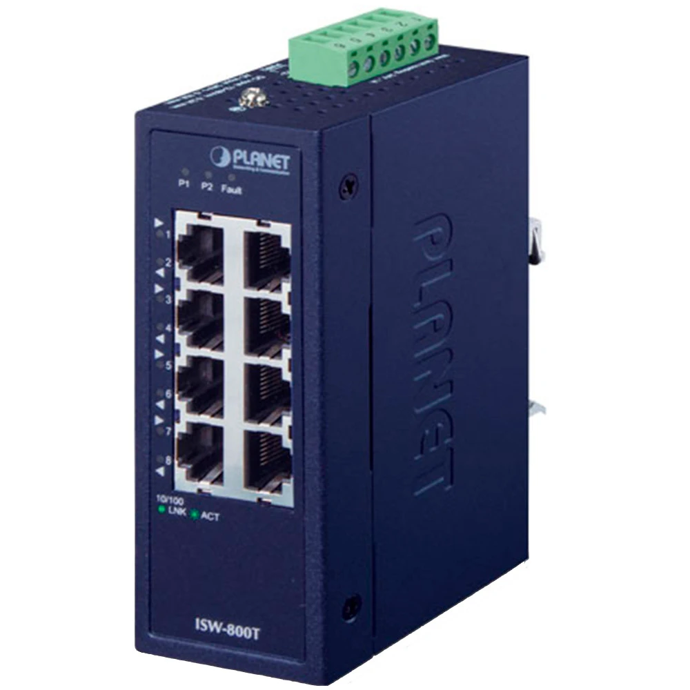 Коммутатор Planet ISW-800T 100 Base-TX (100 мбит/с)