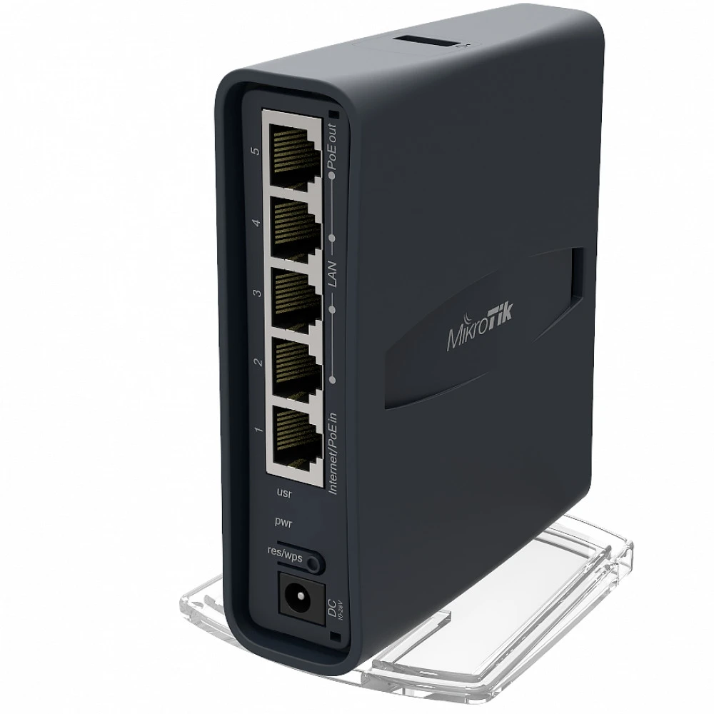 Маршрутизатор Mikrotik hAP ac lite tower RB952Ui-5ac2nD-TC 10/100/1000 Base-TX (1000 мбит/с)