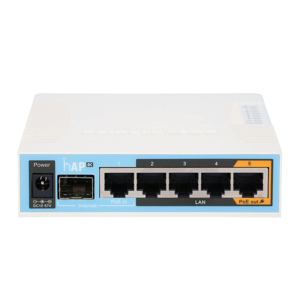 Маршрутизатор Mikrotik RB962UIGS-5HACT2HNT 10/100/1000 Base-TX (1000 мбит/с)