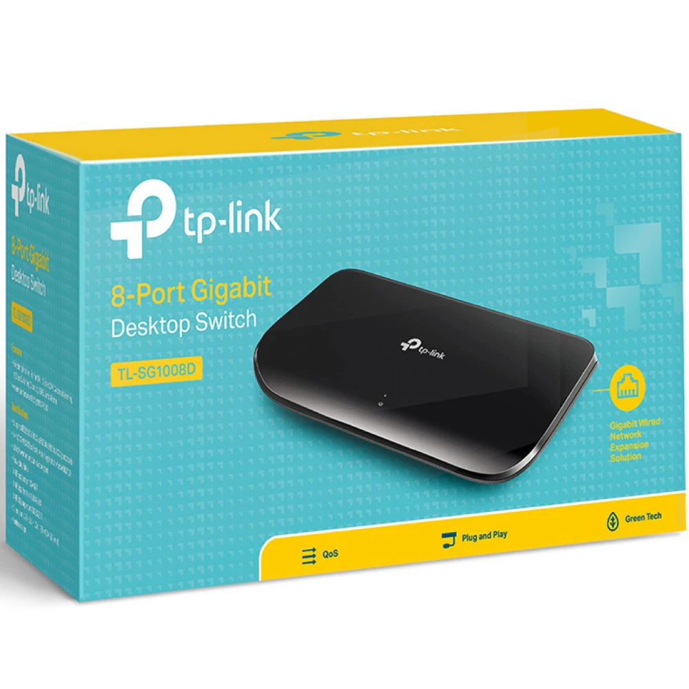 Коммутатор TP-Link TL-SG1008D 1000 Base-TX (1000 мбит/с)