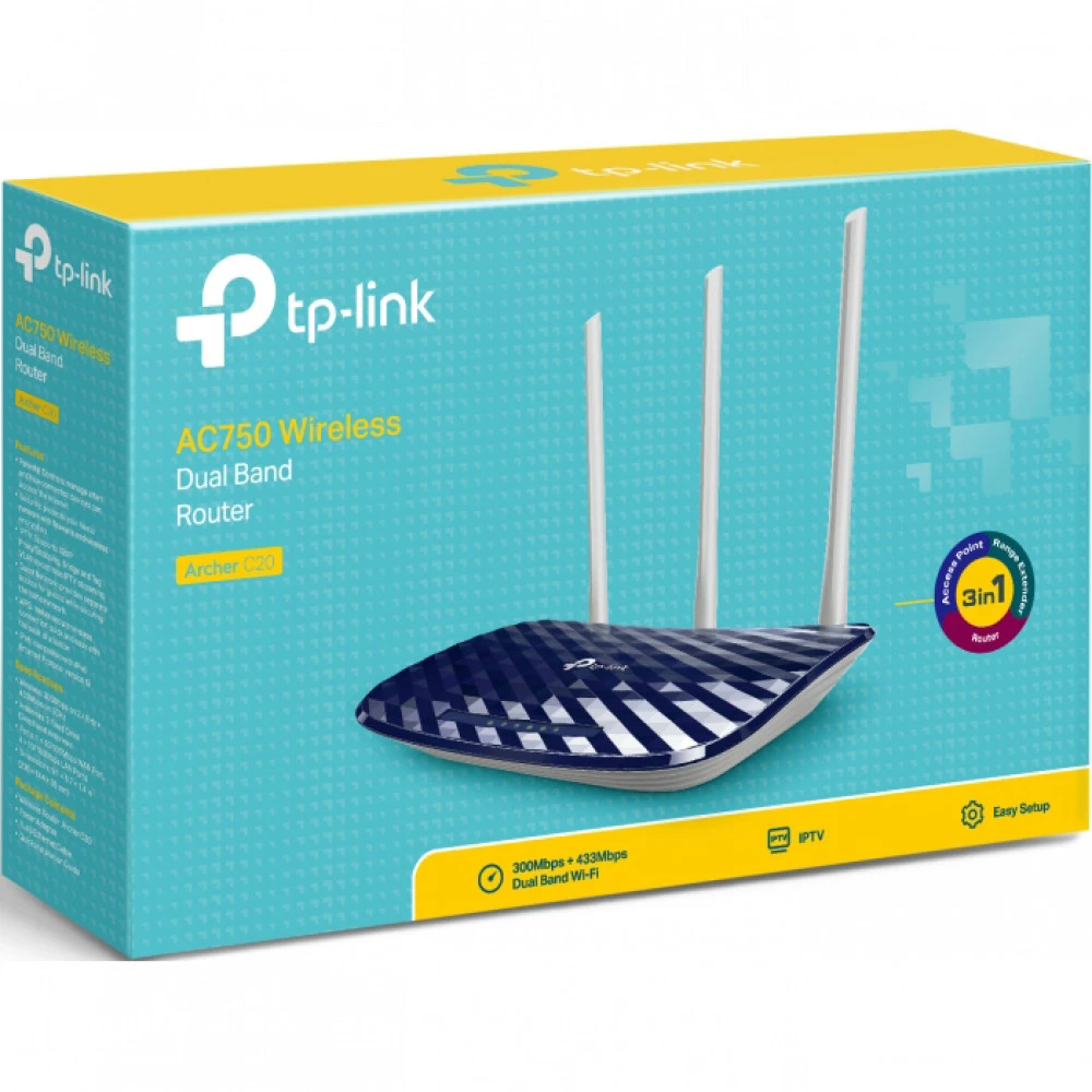 Маршрутизатор для дома TP-Link Archer C20 Archer C20(RU)