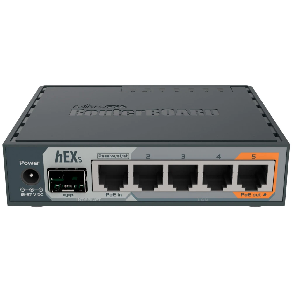 Маршрутизатор Mikrotik hEX S RB760IGS 10/100/1000 Base-TX (1000 мбит/с)