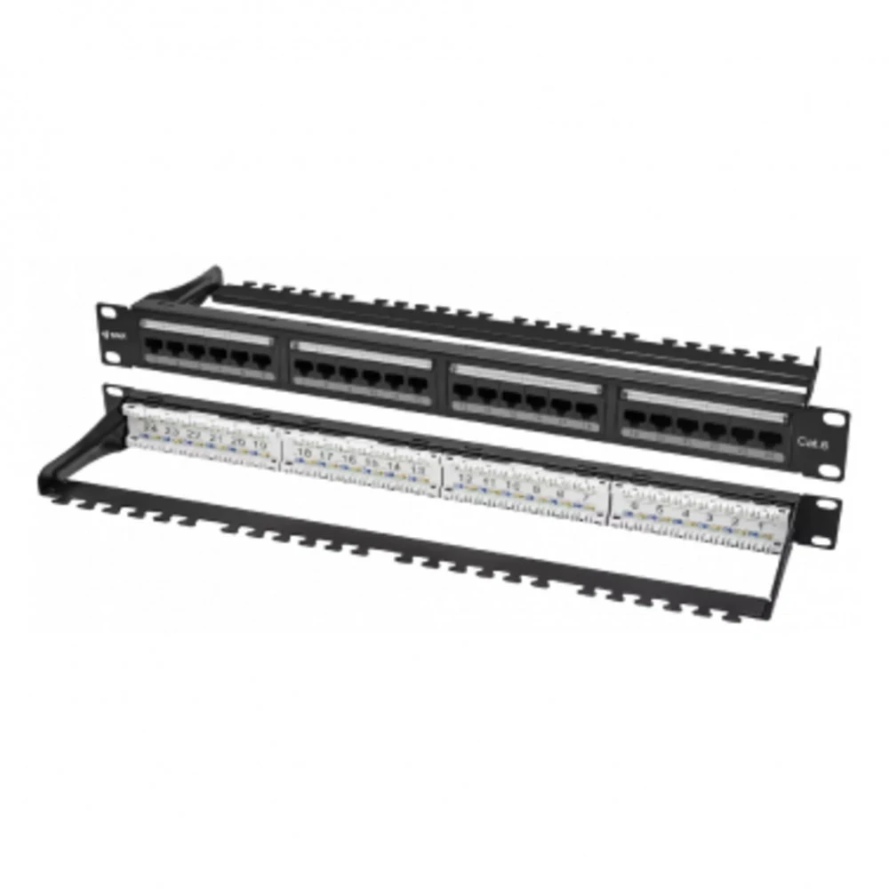 SNR Коммутационная панель SNR, 19" неэкранированная, 1U, 24 порта, cat.6 SNR-UD-1U24-6-H