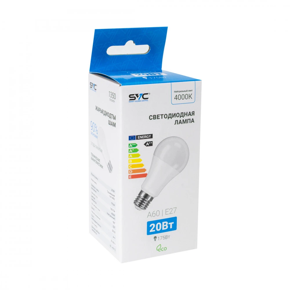 SVC LED A60-20W-E27-4000K