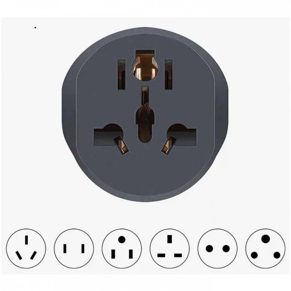 NO NAME Адаптер Евровилка 220V на тройной английский 220V (EV300) 0014182