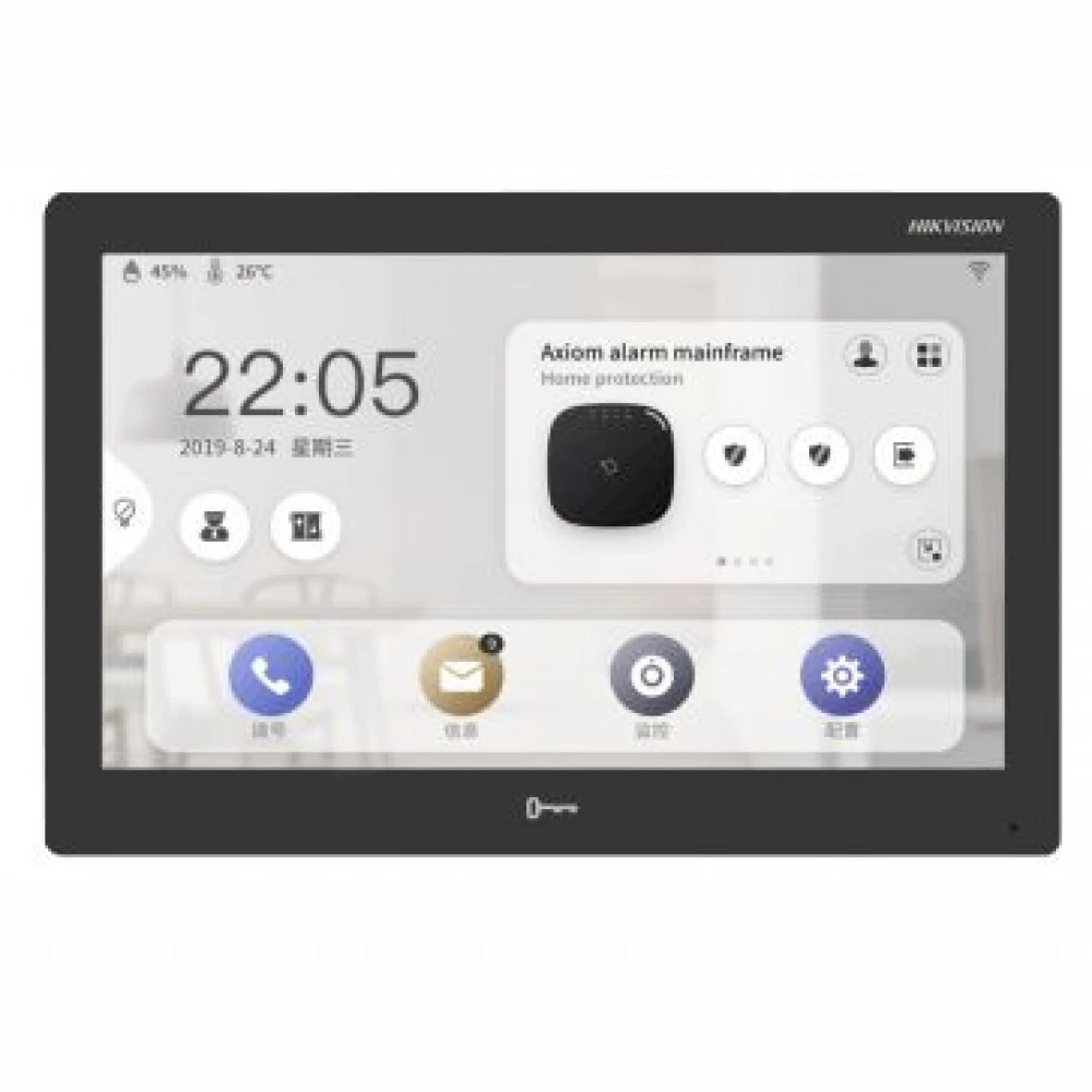 Домофонная система Hikvision DS-KH9510-WTE1(B)(Black) Абонентский блок домофона