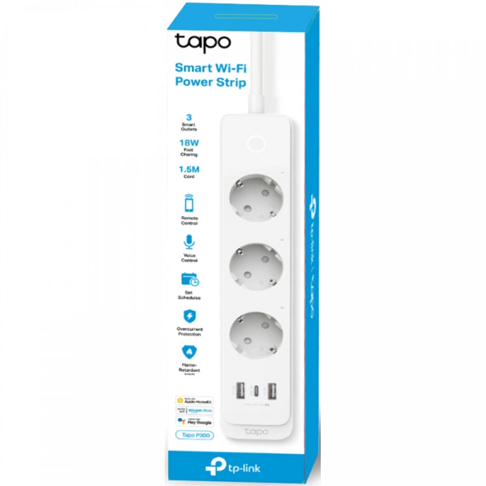 Сетевой фильтр TP-Link (SOHO) Умный сетевой фильтр Tapo P300(EU)