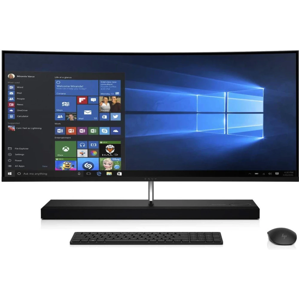 Моноблок HP Europe ENVY Curved All-in-One - 34-b105ur 4UE35EA 34 ", Intel, Core i7, 8700T, 2.4, 16 Гб, 2 Тб, 256 Гб