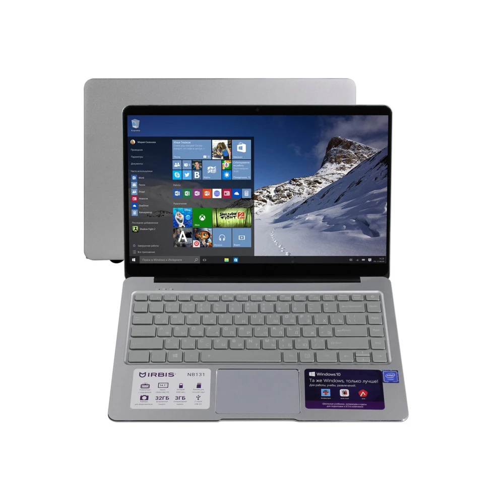 Ноутбук Irbis NB131 14.1 ", FHD 1920x1080 (16:9), Celeron, 3 Гб
