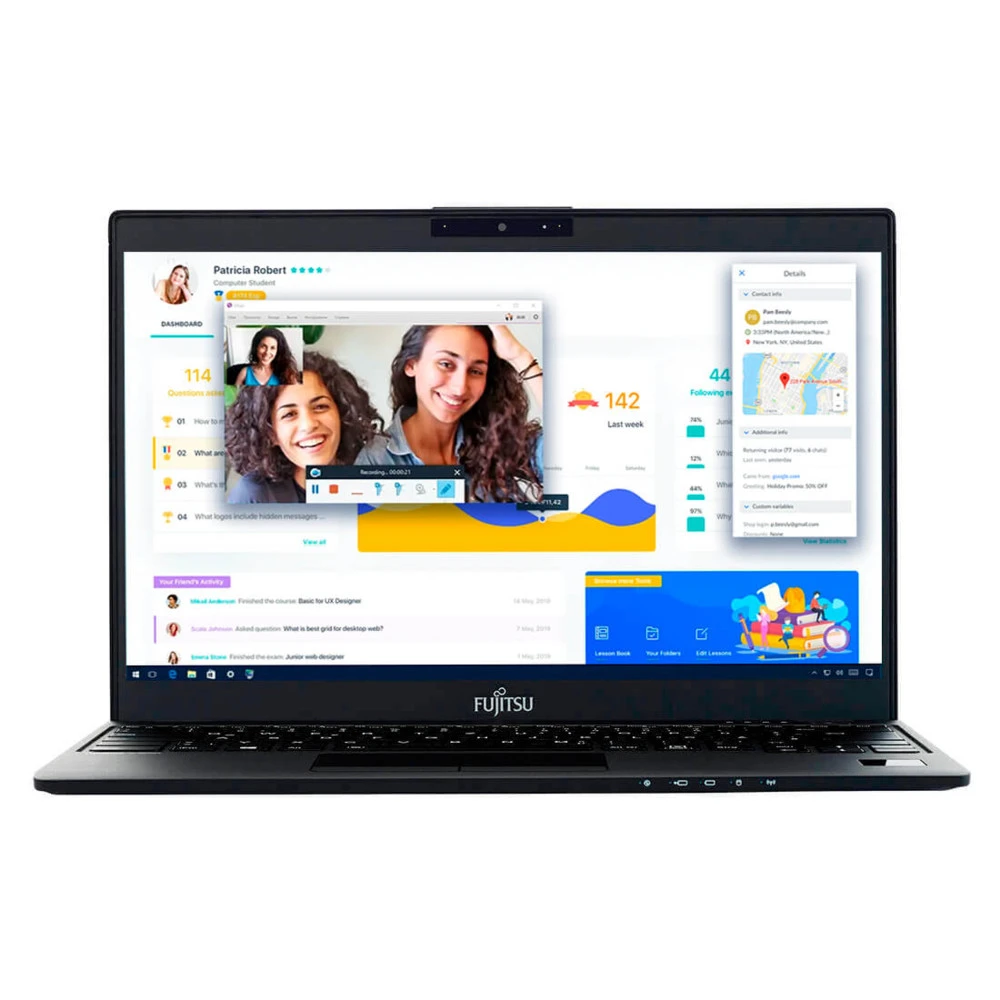 Ноутбук Fujitsu LifeBook U939 LKN:U9390M0018RU 13.3 ", FHD 1920x1080 (16:9), Core i7, 16 Гб