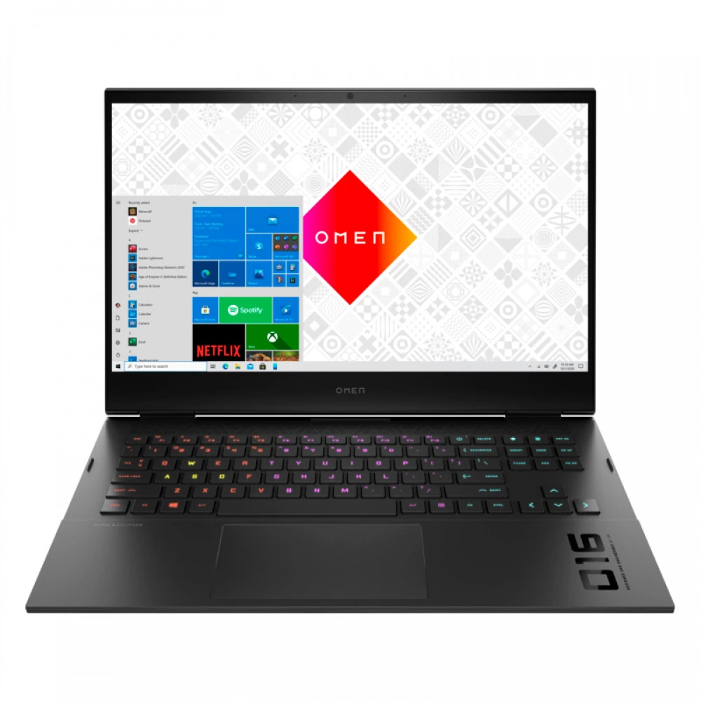 Ноутбук HP Omen 16-c0043ur 4E1R8EA 16.1 ", FHD 1920x1080 (16:9), Ryzen 7, 16 Гб
