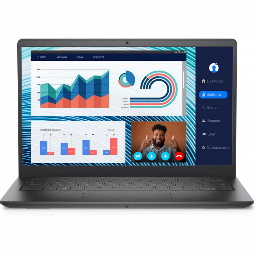 Ноутбук Dell Vostro 3420 210-BDZW-3 14 ", HD 1366x768 (16:9), Core i3, 8 Гб