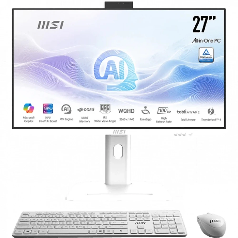 Моноблок MSI Modern AM273QP AI 1UM-097XRU 9S6-AF0112-097 27 ", Intel, Core Ultra 5, 125H, 1.2, 16 Гб, 512 Гб