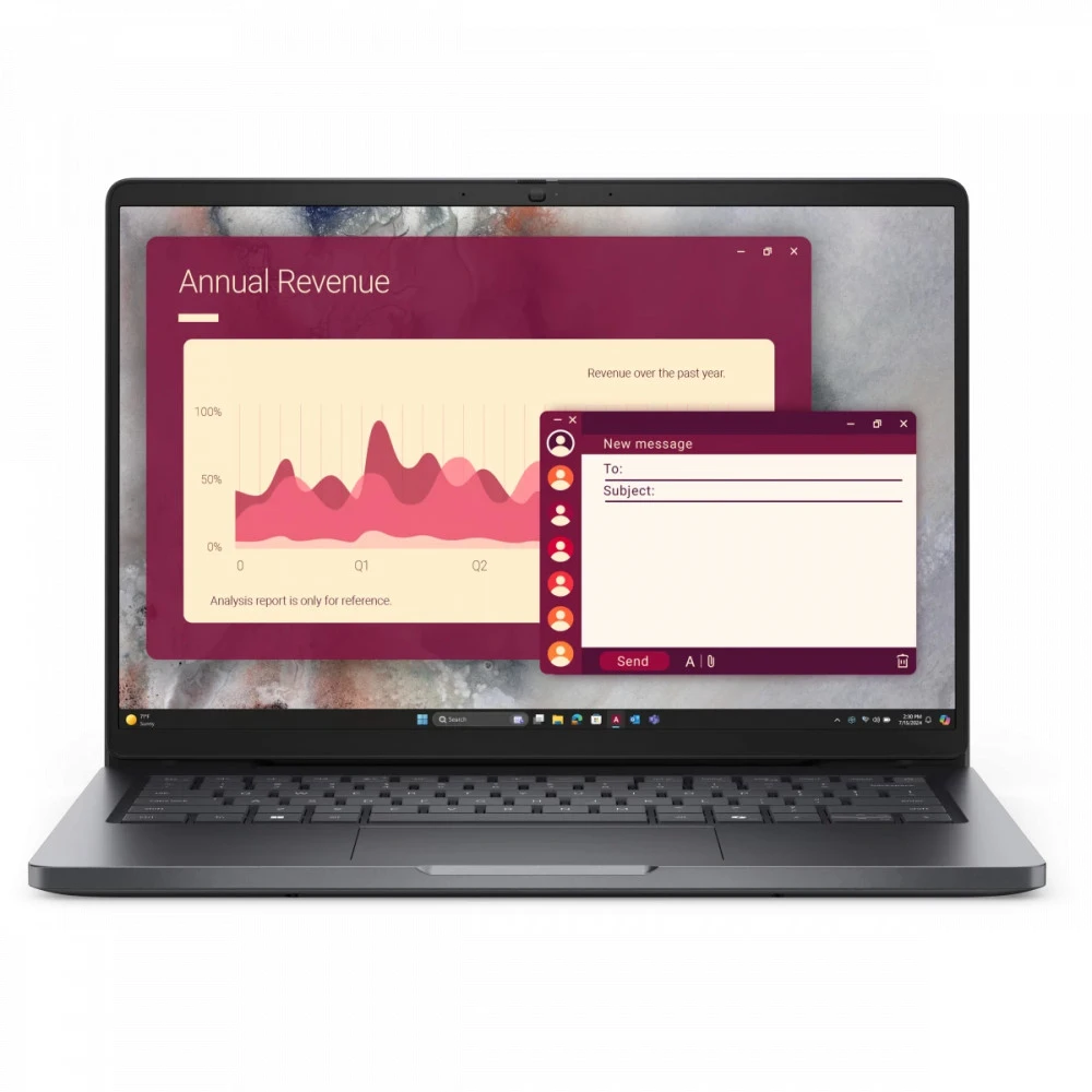 Ноутбук Dell Pro 14 Magnetite PRO14-7653 14 ", WUXGA 1920x1200 (16:10), Core Ultra 7, 16 Гб