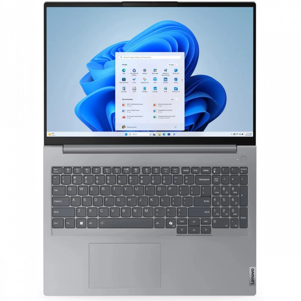 Ноутбук Lenovo ThinkBook 16 G7 ARP 21MWA0AJIN 16 ", WUXGA 1920x1200 (16:10), Ryzen 5, 8 Гб