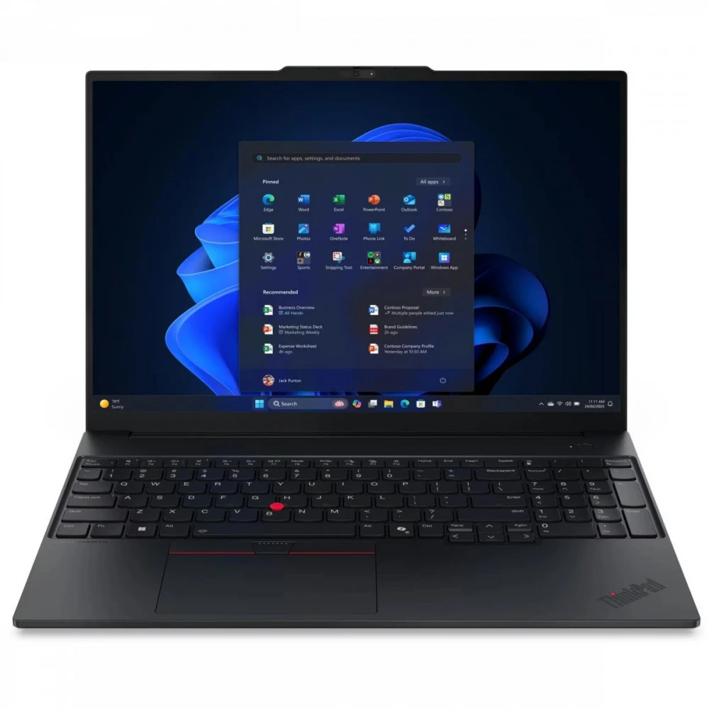 Ноутбук Lenovo ThinkPad E16 Gen 3 21TF004RFW 16 ", WUXGA 1920x1200 (16:10), Core 5, 16 Гб