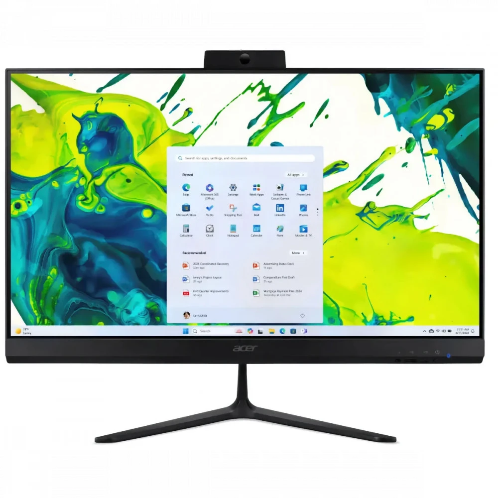 Моноблок Acer C27B-GARL Black DQ.BT2CD.003 27 ", Intel, Core Ultra 7, 255U, 2.0, 16 Гб, 1 Тб