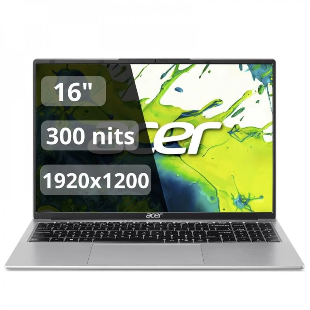 Ноутбук Acer Aspire Lite AL16-54P-35CF NX.JN0ER.001 16 ", WUXGA 1920x1200 (16:10), Core i3, 8 Гб