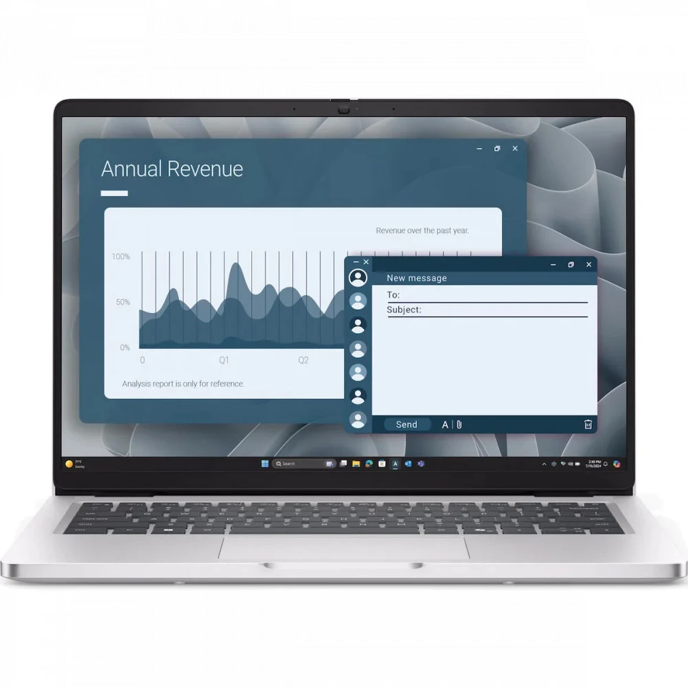 Ноутбук Dell Pro 14 PC14255 210-BQQC/BTO603_PC14255_EMEA 14 ", WUXGA 1920x1200 (16:10), Ryzen AI 7, 16 Гб