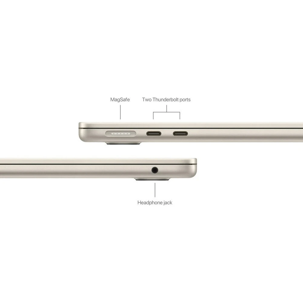 Ноутбук Apple MacBook Air 13 M4 Starlight MW103ZA/A 13.6 ", WQXGA 2560x1664 (16:10), M4 series, 16 Гб