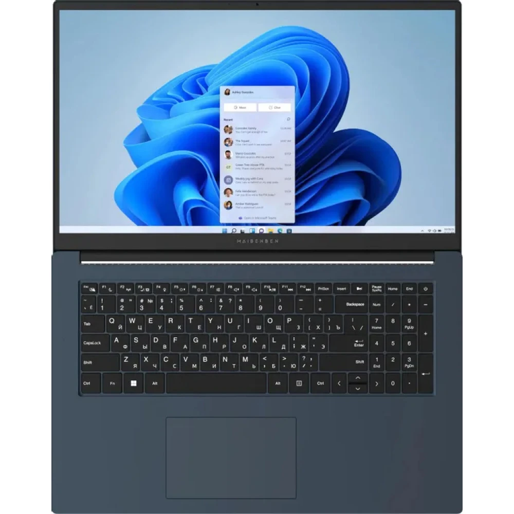 Ноутбук Maibenben M17A-R574UM M17A-R574UM0G3RHU4EB0 17.3 ", FHD 1920x1080 (16:9), Ryzen 5, 16 Гб