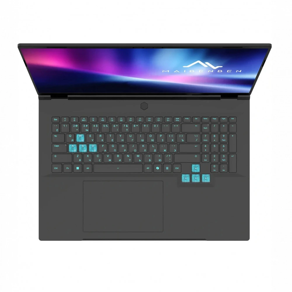 Ноутбук Maibenben Typhoon X18A-R98957 X18A-R989570R3RLB4E10 18 ", WUXGA 1920x1200 (16:10), Ryzen 9, 24 Гб