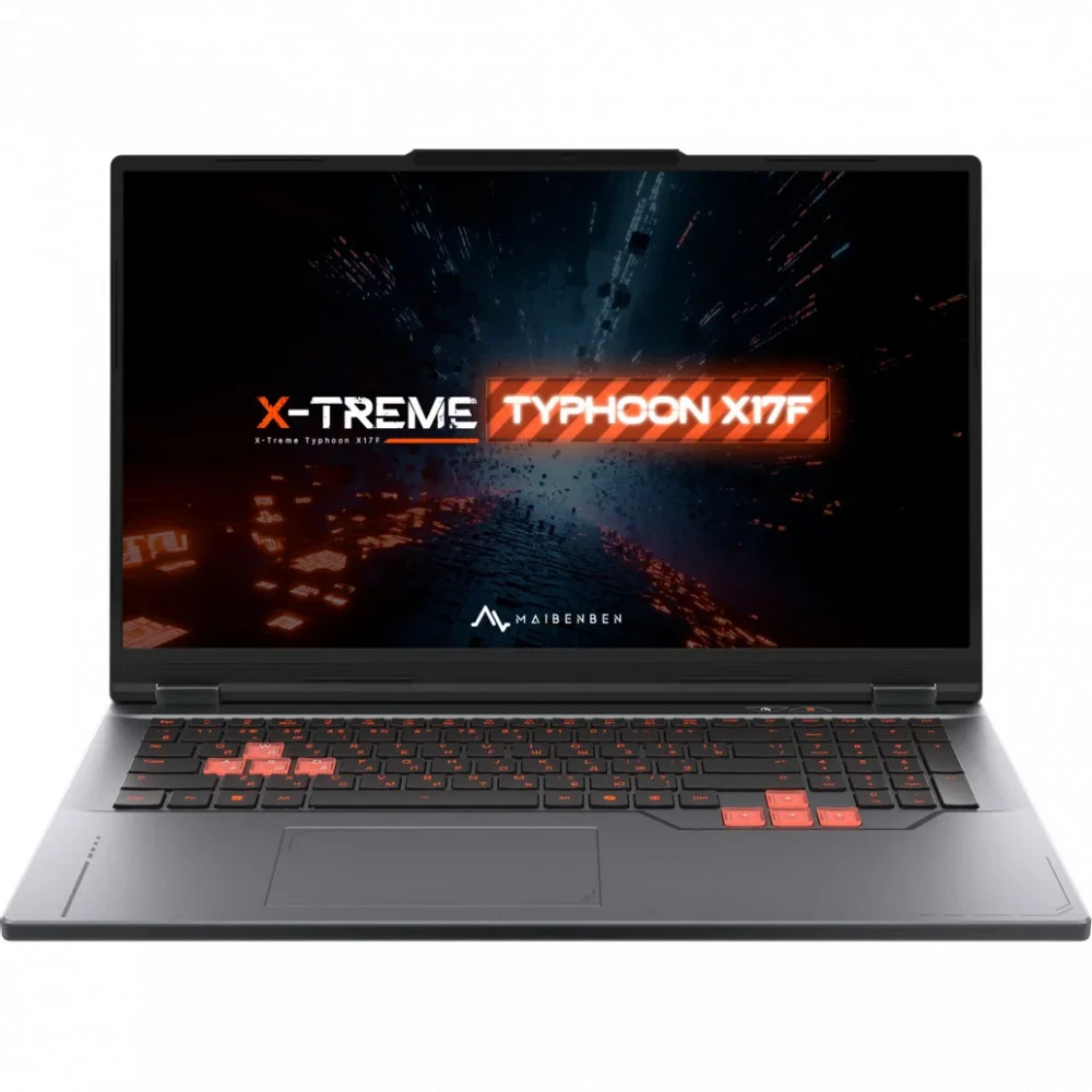 Ноутбук Maibenben X17F-R98956 X17F-R989560R34HG4E10 17.3 ", FHD 1920x1080 (16:9), Ryzen 9, 24 Гб