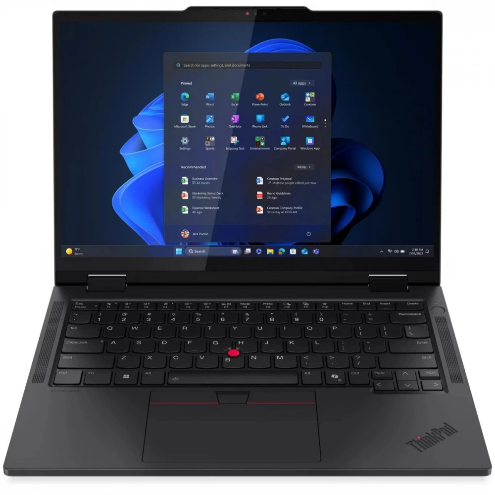 Ноутбук Lenovo ThinkPad T14s 2-in-1 21R3000WUS 14 ", WUXGA 1920x1200 (16:10), Core Ultra 7, 16 Гб