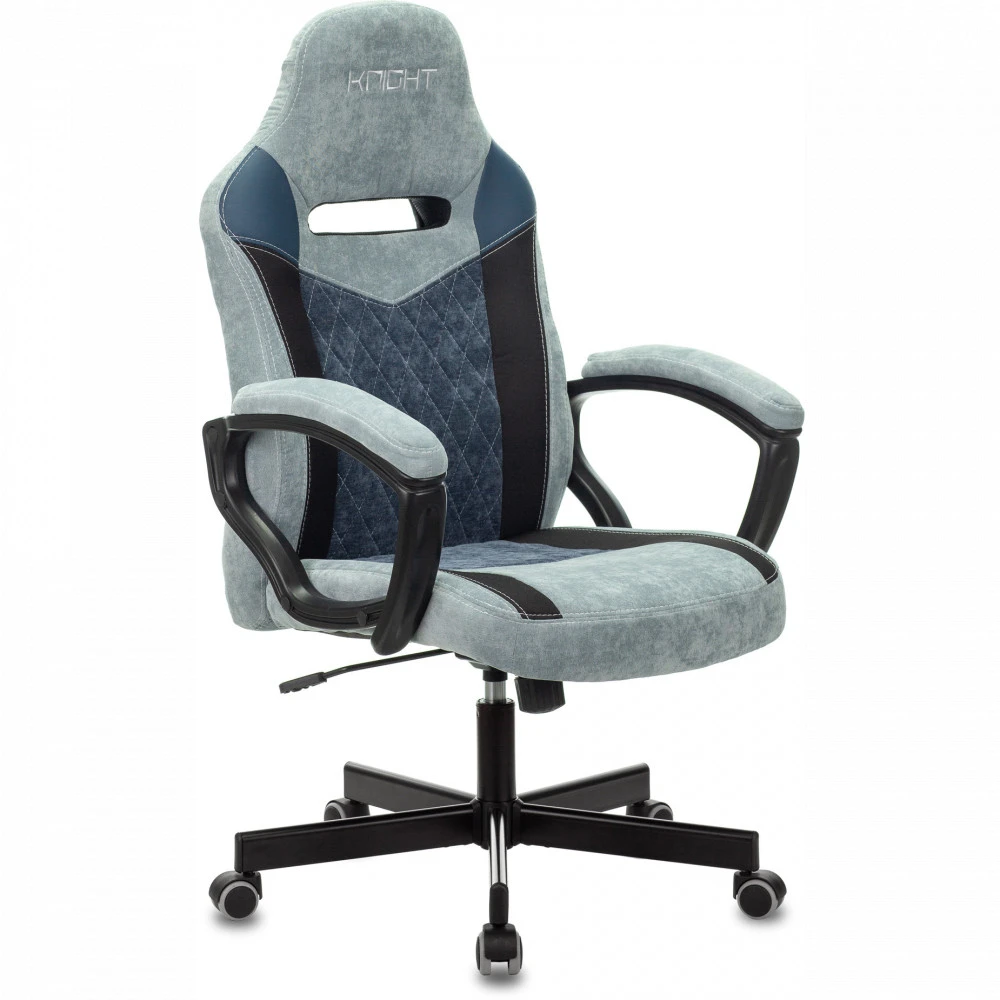 Компьютерное кресло Бюрократ VIKING 6 KNIGHT Fabric серый/голубой Z-VIKING-6-KNIGHT-GR/BL