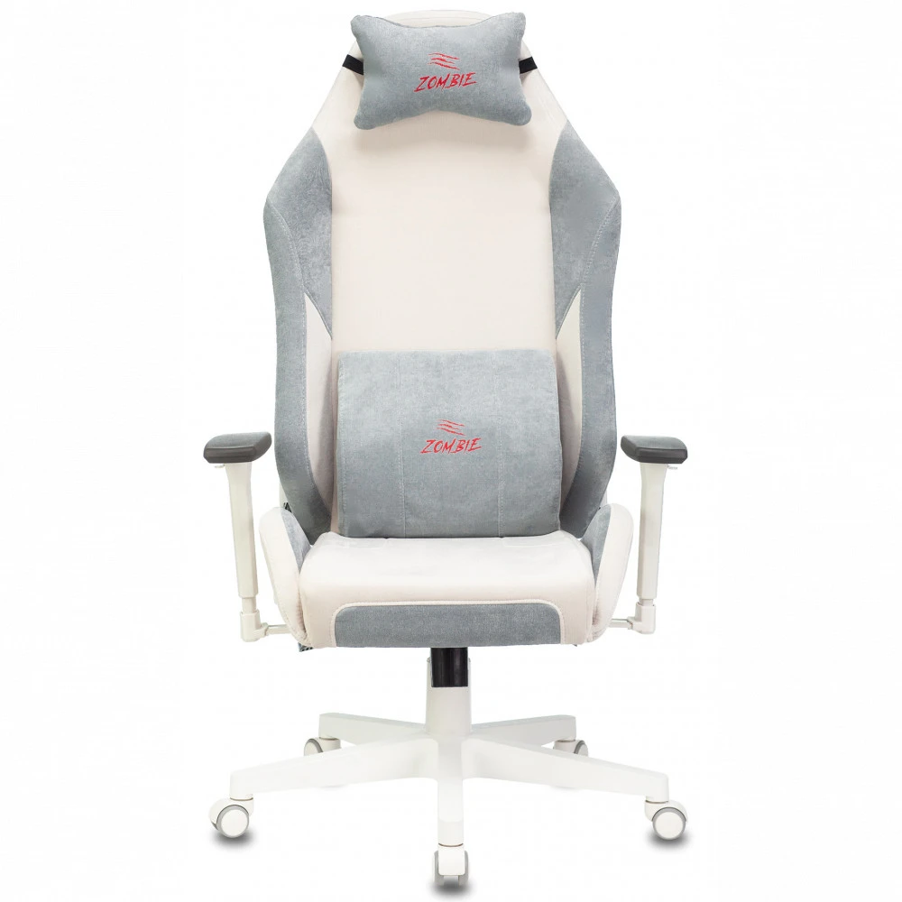 Компьютерное кресло Бюрократ Zombie EPIC PRO белый/серо-голубой EPIC-PRO-Fabric-WT/BL