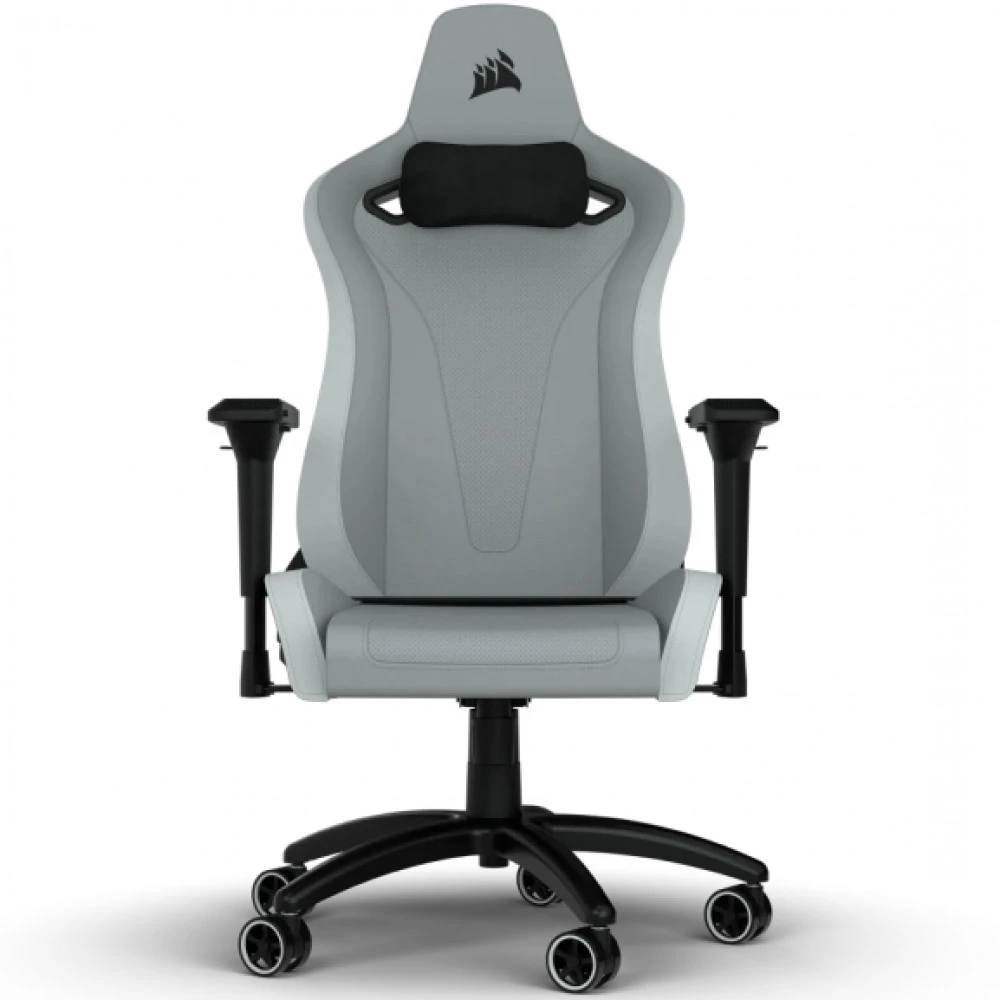 Компьютерное кресло Corsair TC200 Leatherette Light Grey-White CF-9010045-WW
