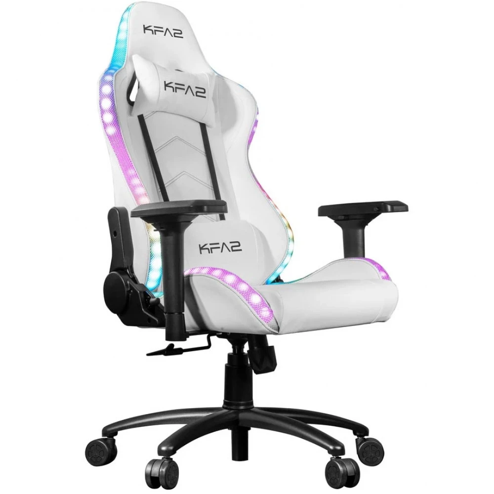 Компьютерное кресло KFA2 Gaming Chair 01 RGB SE White RK02P4DWY2