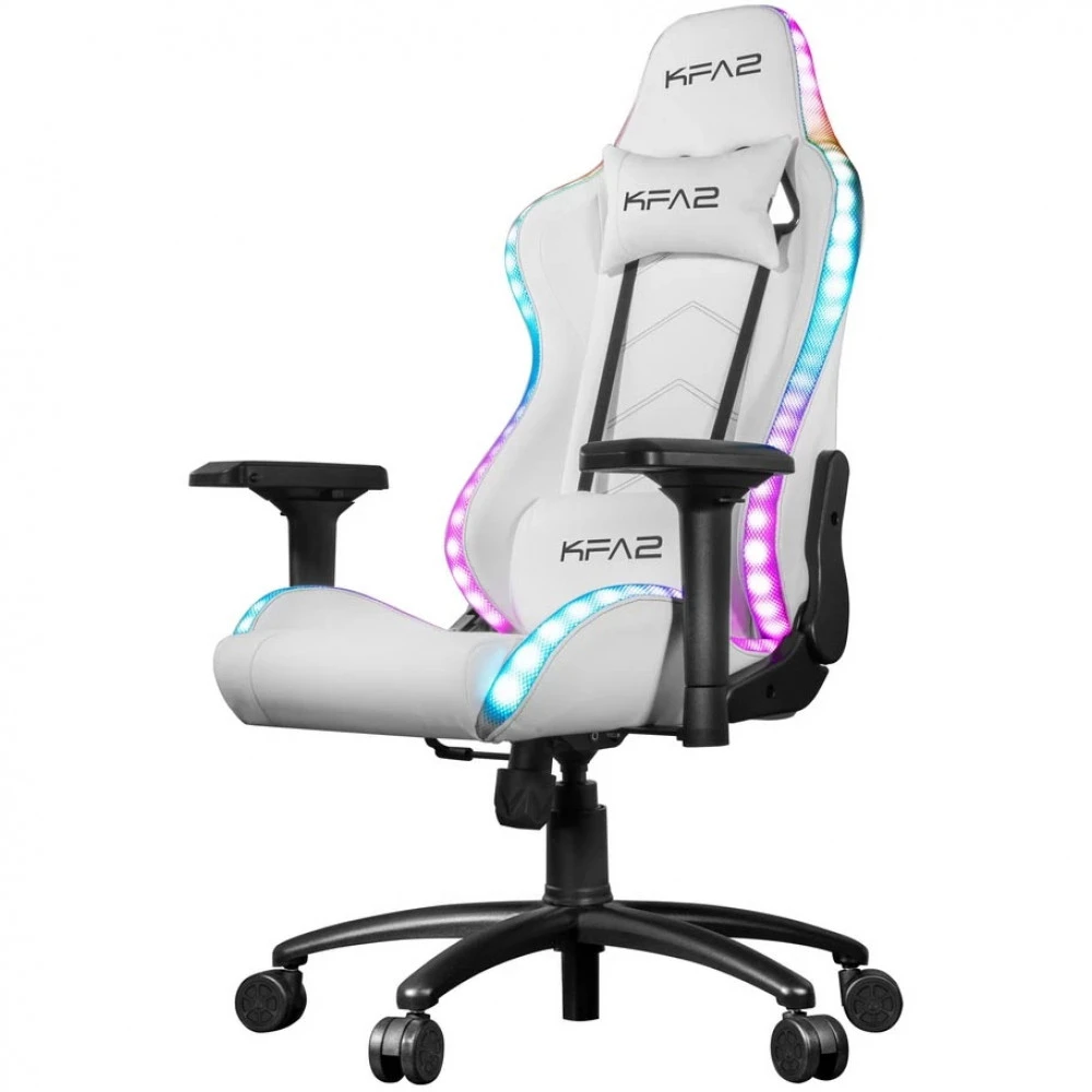 Компьютерное кресло KFA2 Gaming Chair 01 RGB SE White RK02P4DWY2