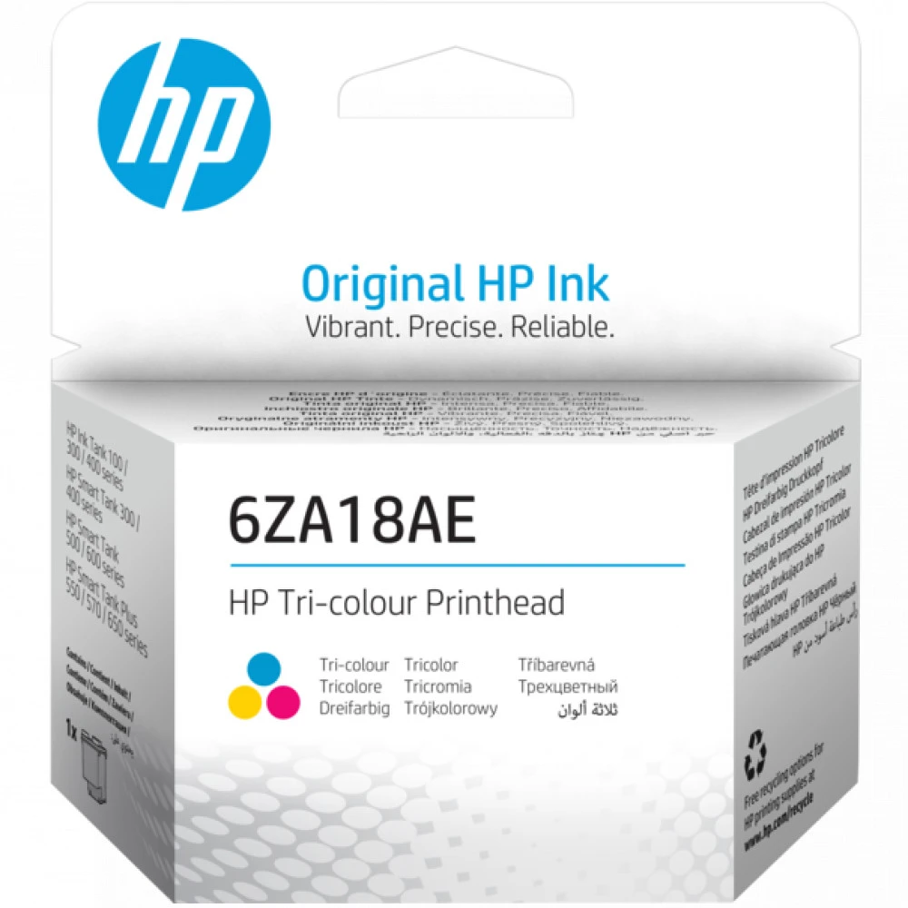 Опция для печатной техники HP Печатающая головка для InkTank 100/300/400 SmartTank 300/400/500/600 SmartTankPlus 550/570/650 6ZA18AE
