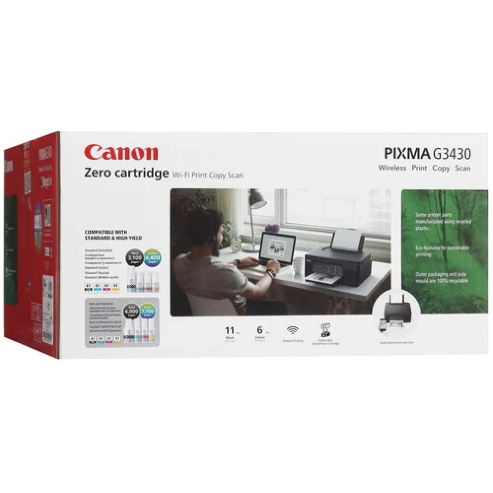 МФУ Canon PIXMA G3430 5989C009AA А4, Струйный, Цветная