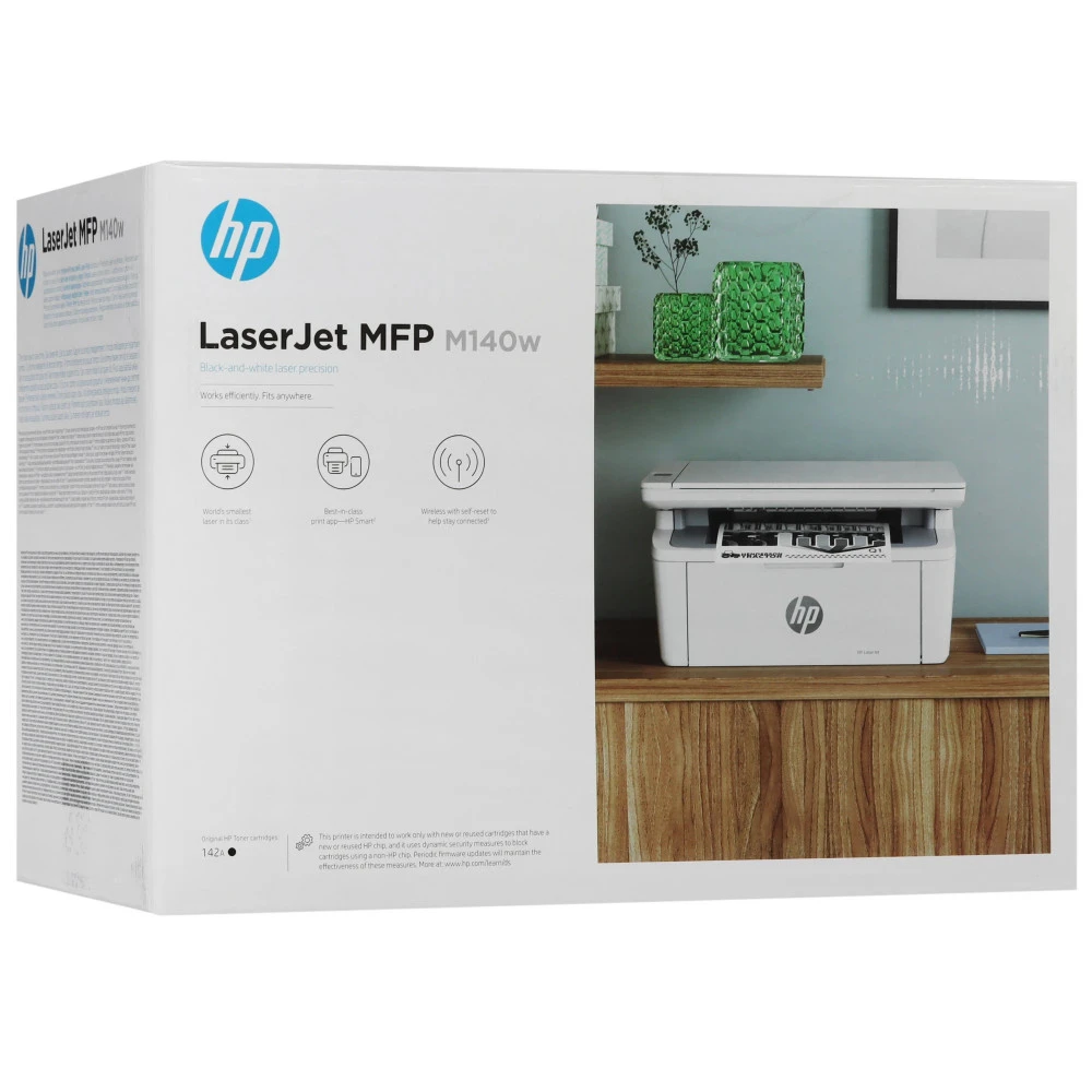 МФУ HP LaserJet MFP M140w 7MD72F А4, Лазерный, Монохромная